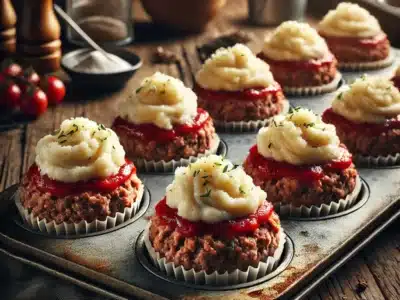 Meatloaf with Cauliflower Frosting